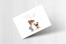 Meisje met mopshondje Meisje met mopshondje